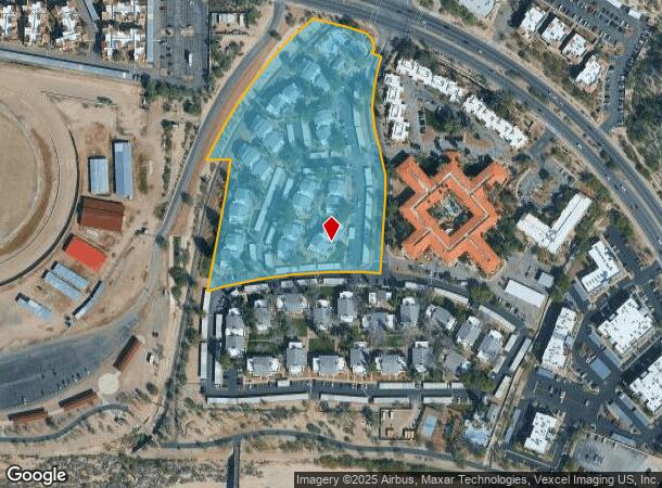  4543 N Via Entrada, Tucson, AZ Parcel Map