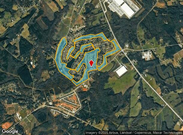 205 Sandy Run Dr, Greer, SC Parcel Map