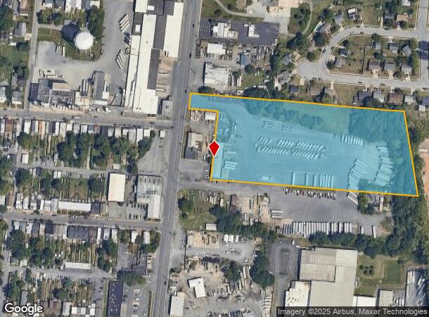  702 N East St, Frederick, MD Parcel Map