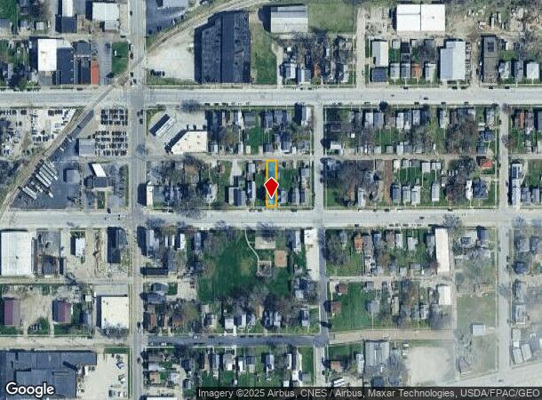  1614 W 3Rd St, Davenport, IA Parcel Map