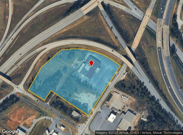  707 E Standing Springs Rd, Simpsonville, SC Parcel Map