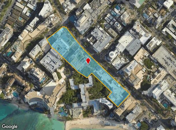 2201 Kalakaua Ave, Honolulu, HI Parcel Map