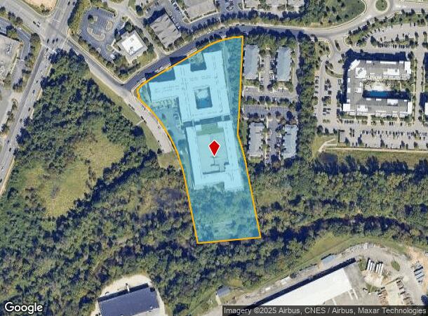  911 E Six Forks Rd, Raleigh, NC Parcel Map