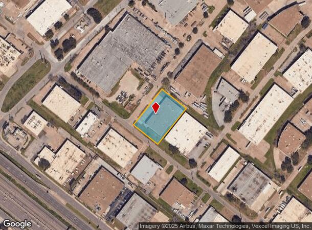 9008 Governors Row, Dallas, TX Parcel Map