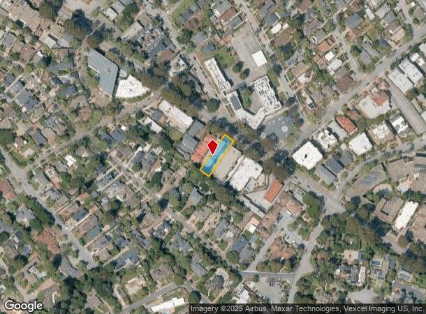 743 El Camino Real, Burlingame, CA Parcel Map
