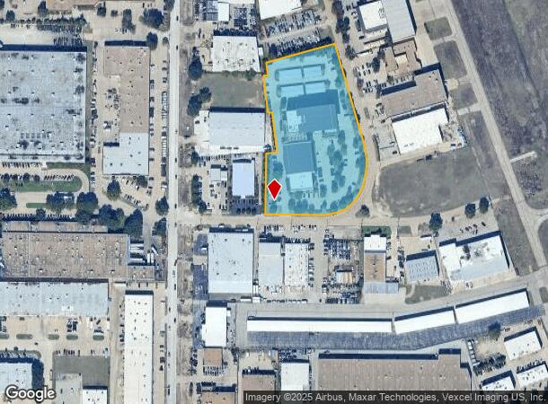  15505 Wright Brothers Dr, Addison, TX Parcel Map