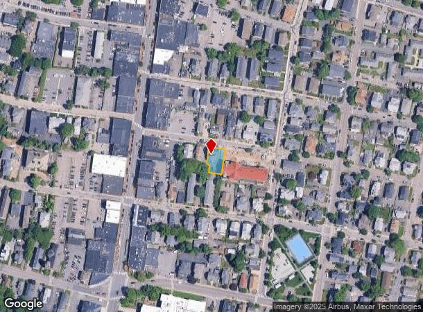  23 Cushing St, Waltham, MA Parcel Map