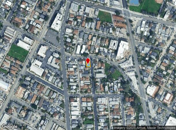  1600 W Court St, Los Angeles, CA Parcel Map