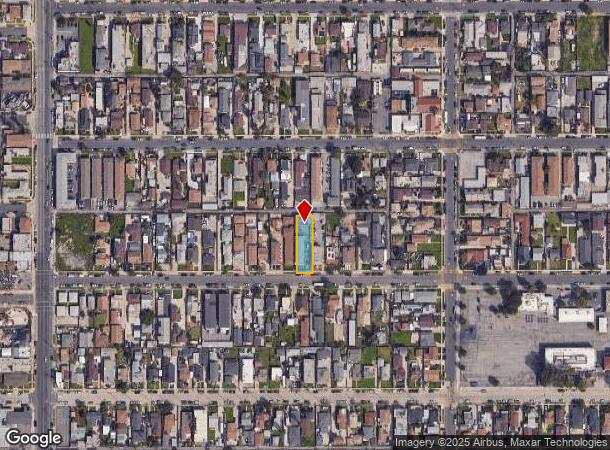 1241 W 95Th St, Los Angeles, CA Parcel Map