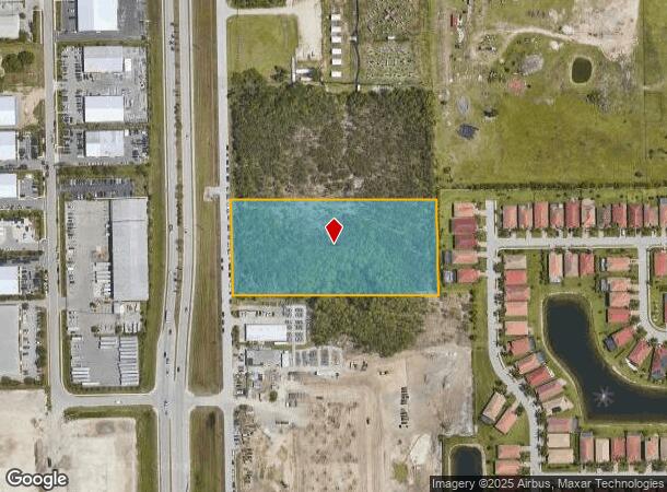  3870 Veronica S Shoemaker Blvd, Fort Myers, FL Parcel Map