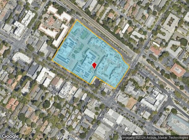  1258 El Camino Real, Menlo Park, CA Parcel Map