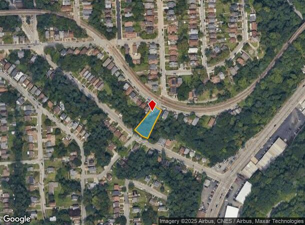 1663 Suburban Ave, Pittsburgh, PA Parcel Map
