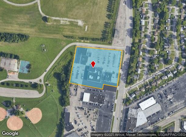  1105 N Central Ave, Fairborn, OH Parcel Map