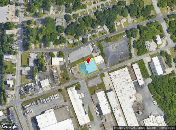  668 W Ward Ave, High Point, NC Parcel Map