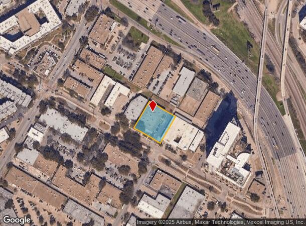  1616 Hi Line Dr, Dallas, TX Parcel Map