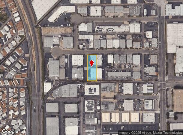  1110 E Elm Ave, Fullerton, CA Parcel Map