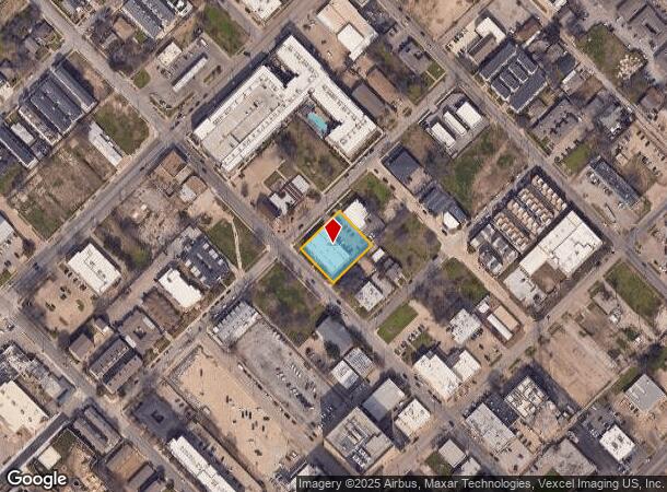  1516 N Peak St, Dallas, TX Parcel Map
