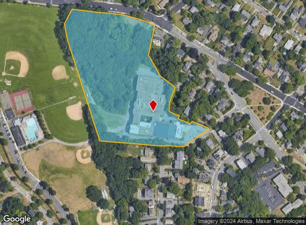  21 Minot Pl, Newtonville, MA Parcel Map