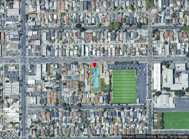 736 E Vernon Ave, Los Angeles, CA Parcel Map
