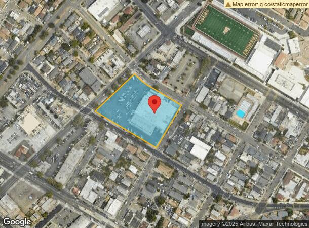  1630 High St, Oakland, CA Parcel Map