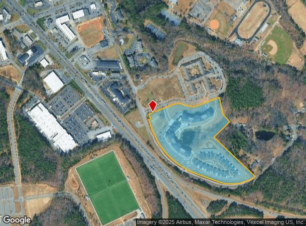 4101 Moore Cir, Matthews, NC Parcel Map