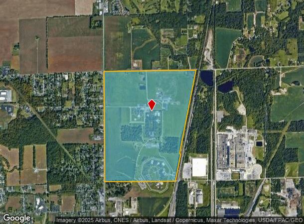  2338 N West St, Lima, OH Parcel Map