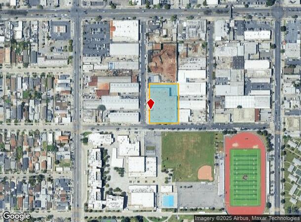  8730 Crocker St, Los Angeles, CA Parcel Map
