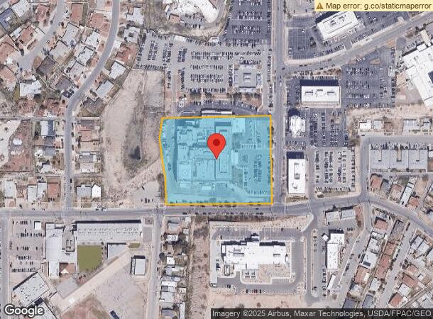  1625 Medical Center Dr, El Paso, TX Parcel Map