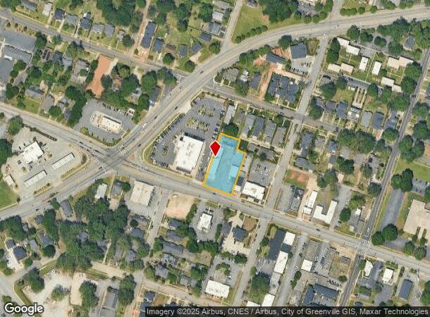  910 Pendleton St, Greenville, SC Parcel Map