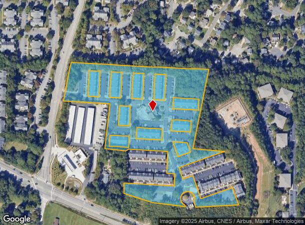  2190 Ocean Reef Pl, Raleigh, NC Parcel Map