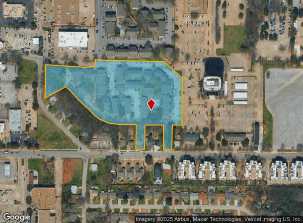  1111 Honeysuckle Way, Arlington, TX Parcel Map