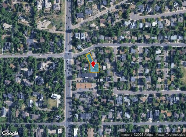  1240 Linden Ave, Boulder, CO Parcel Map