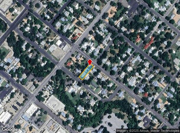  205 E Travis St, Fredericksburg, TX Parcel Map
