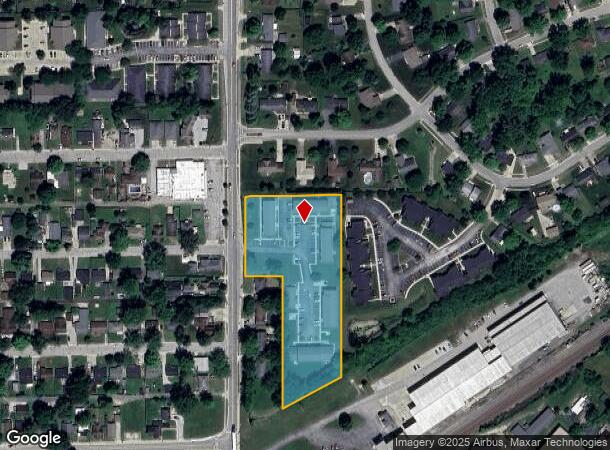  601 N Madison St, Fortville, IN Parcel Map