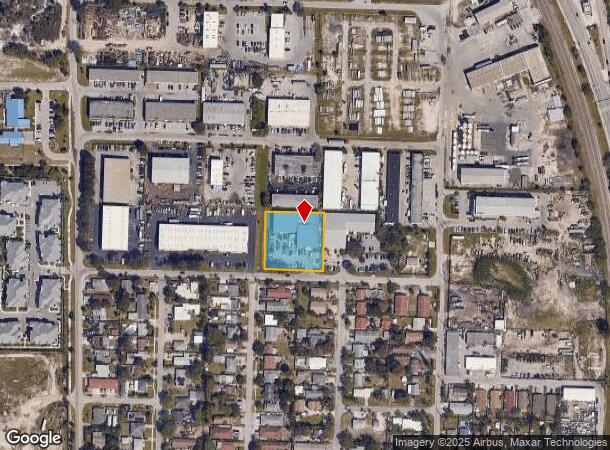 525 Gator Dr, Lantana, FL Parcel Map