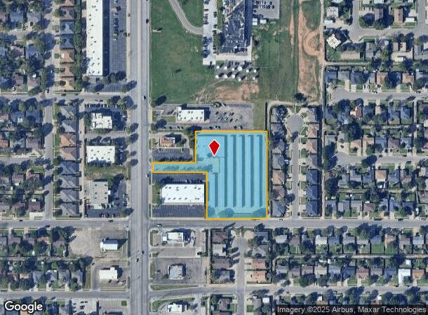  7617 University Ave, Lubbock, TX Parcel Map