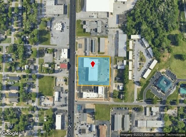  701 N Thompson St, Springdale, AR Parcel Map