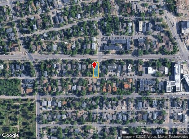 980 University Ave, Boulder, CO Parcel Map