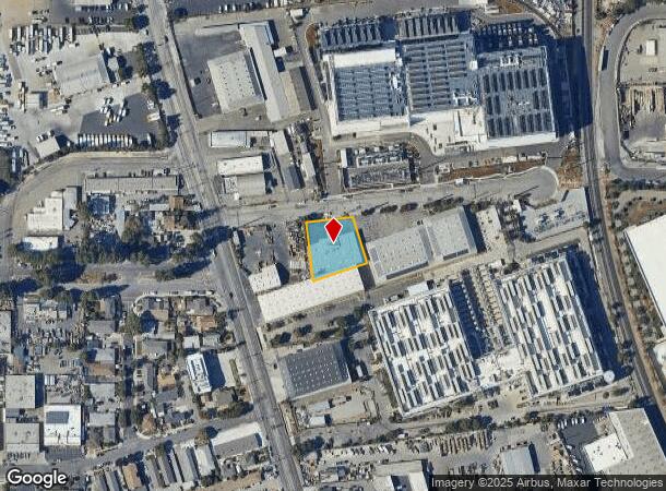  800 Mathew St, Santa Clara, CA Parcel Map