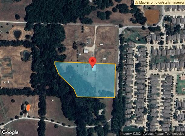  2191 Dr Sanders Rd, Aubrey, TX Parcel Map