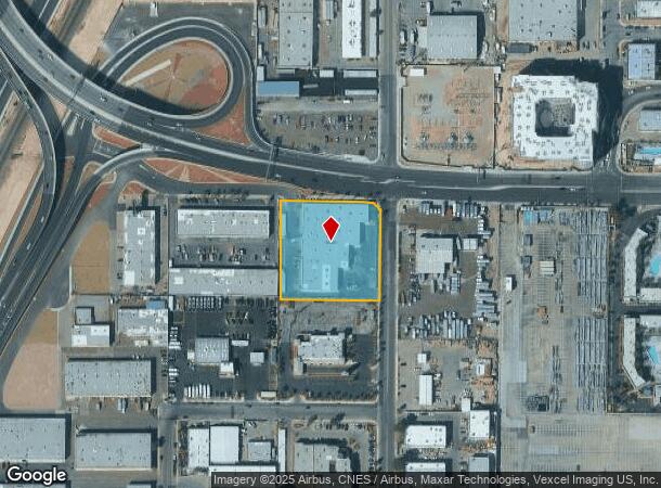  3485 W Harmon Ave, Las Vegas, NV Parcel Map