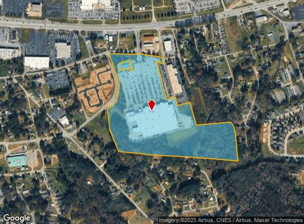 14055 E Wade Hampton Blvd, Greer, SC Parcel Map