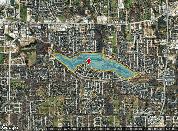 1601 Bear Creek Pkwy, Euless, TX Parcel Map