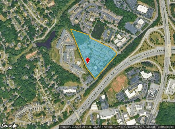  151 Century Dr, Greenville, SC Parcel Map