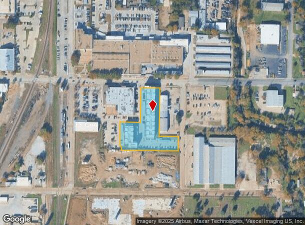 612 E Hickory St, Denton, TX Parcel Map