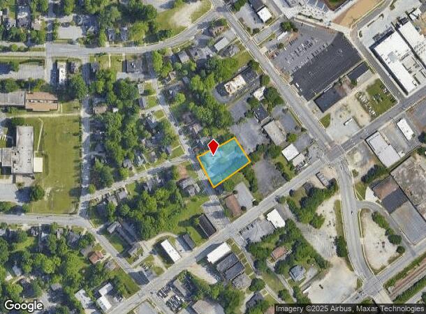  210 Oakwood St, High Point, NC Parcel Map