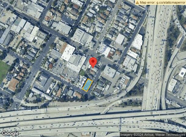  1627 Oak St, Los Angeles, CA Parcel Map