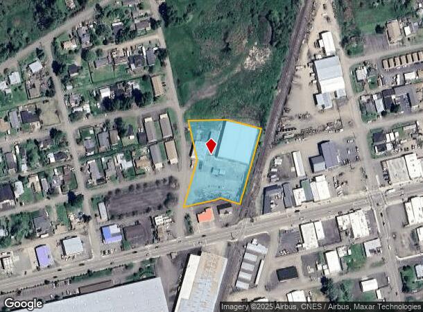 160 W Central Ave, Sutherlin, OR Parcel Map