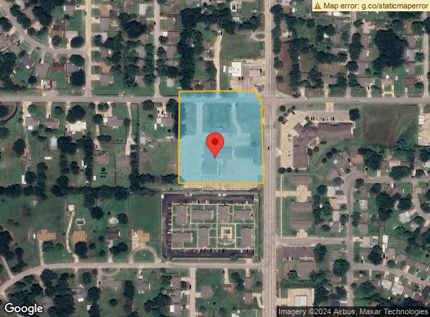  2102 S Hickory St, Sapulpa, OK Parcel Map