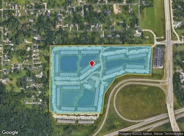  1500 W Wild Rose Dr, Peoria, IL Parcel Map